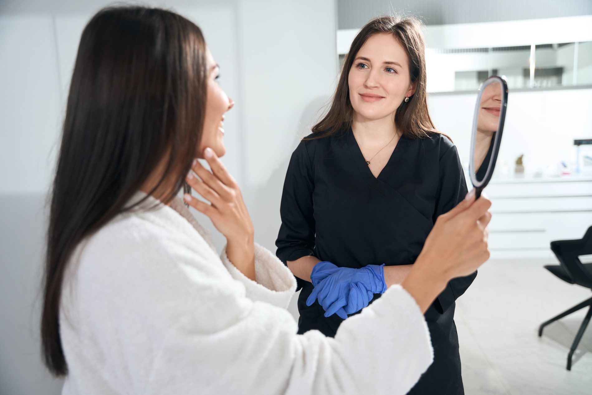 A consultation room at Skin&Co, Mississauga